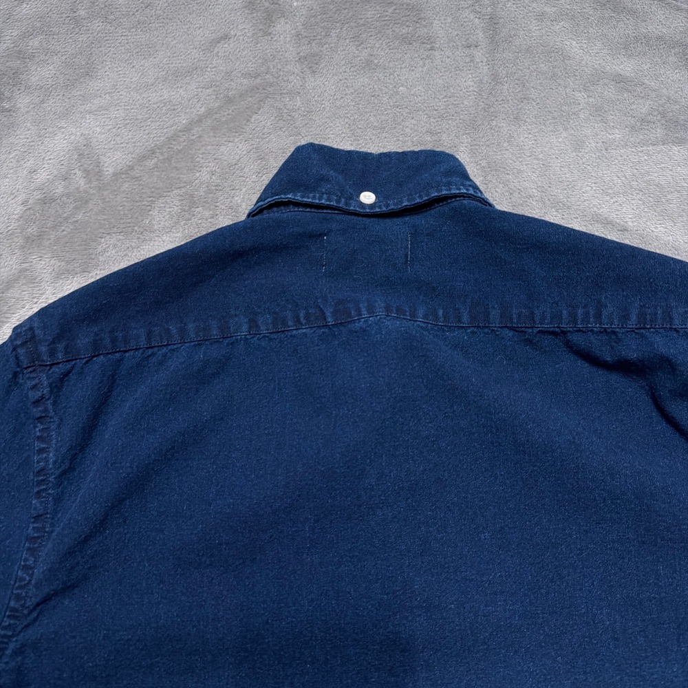 Taylor‎ Stitch The Jack Shirt Mens 36 XS Blue Organic Cotton Indigo Button Down - Picture 4 of 10